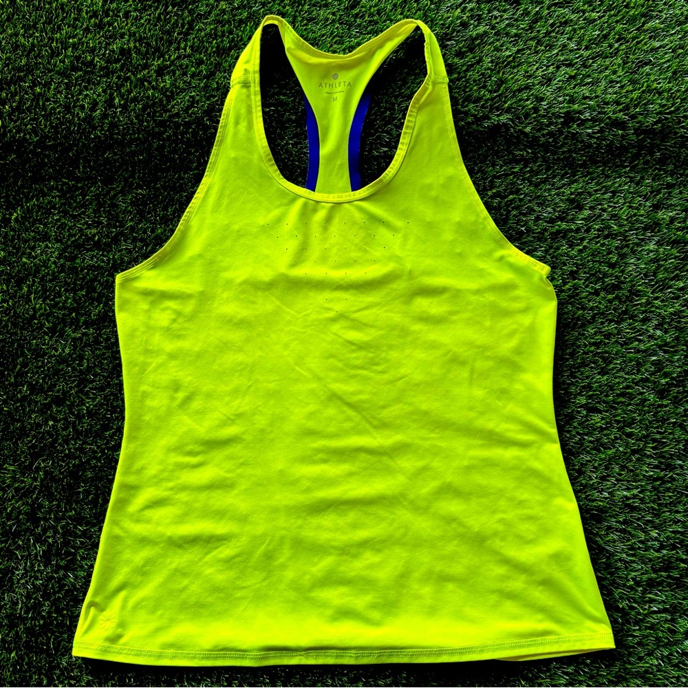 Athleta Neon Yellow Tank - Size M